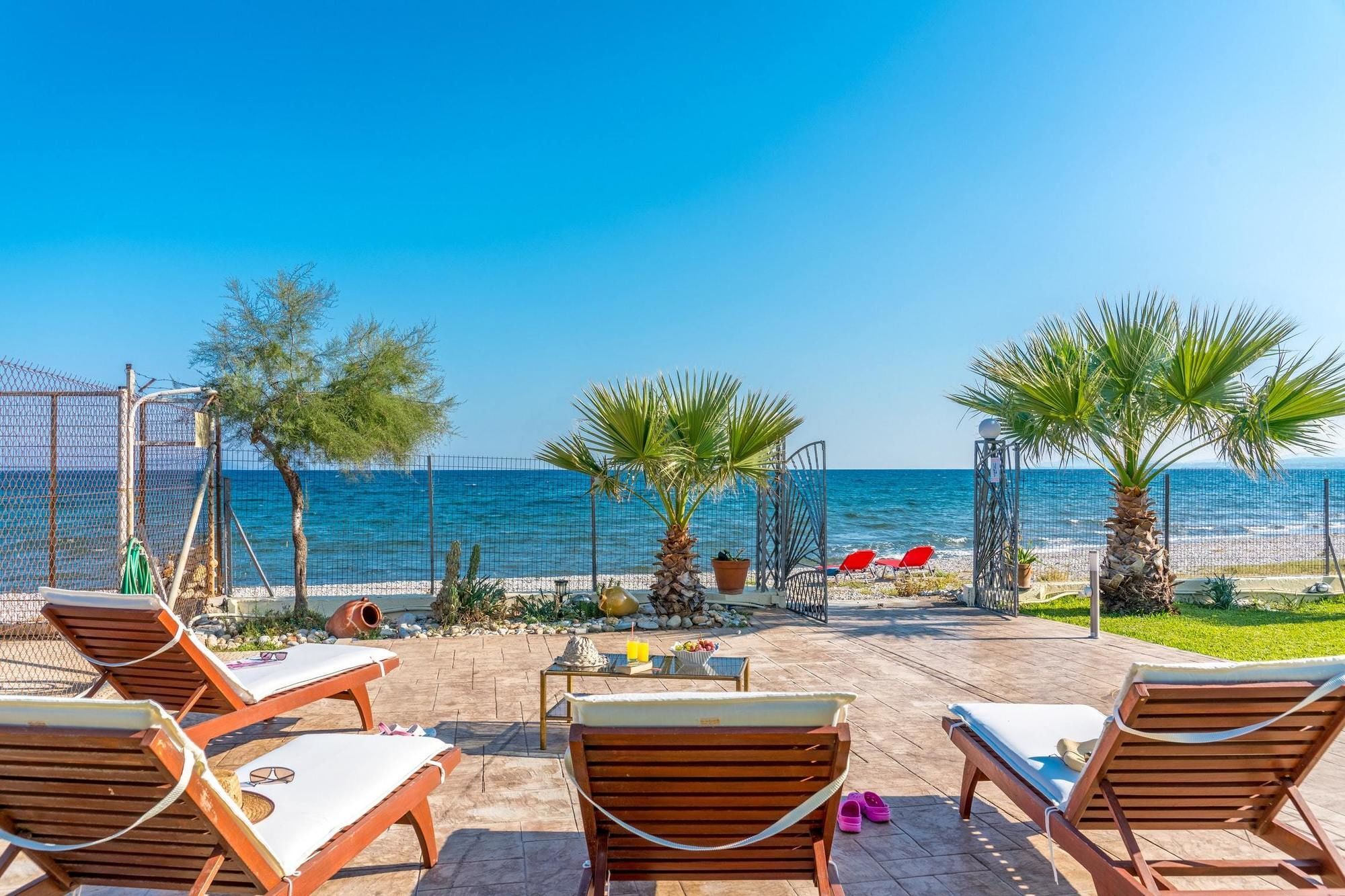 Maria'S Seaside Villa - House With 3 Rooms In Marathon, With Wonderful Esterno foto